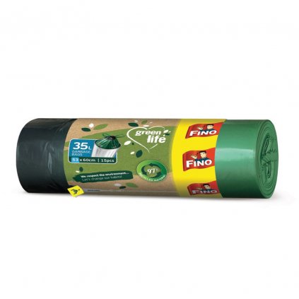 eko vrecia na odpad 35l fino green life zatahovacie 15 ks