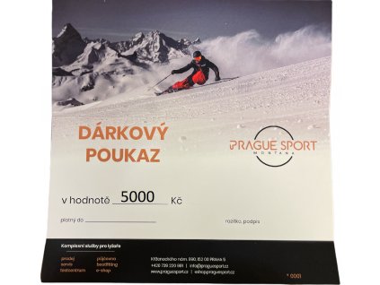 Dárkový poukaz 5000 Kč