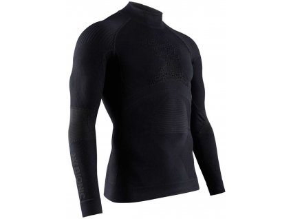 Pánské triko X-Bionic ENERGY ACCUMULATOR 4.0 SHIRT TURTLE NECK LG SL MEN, black/black