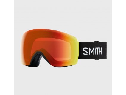 Smith SKYLINE, black, chromapop everyday red mirror (Velikost Universal)