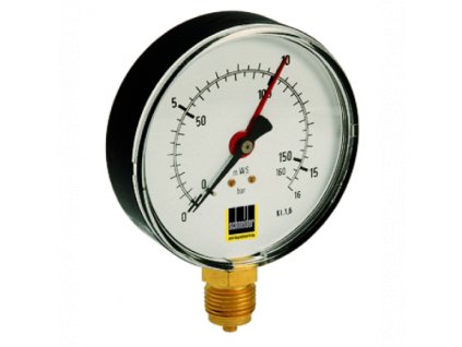 Schneider manometer pre vzdušníky MM-S 100-25b B