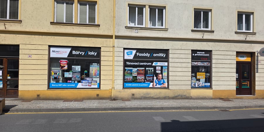 Prodejna Barvy a laky Montcolor Fulnek