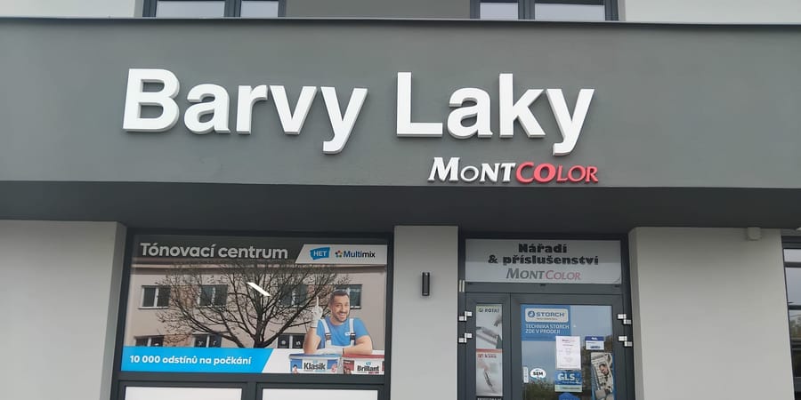 Prodejna Barvy a laky Montcolor Hranice