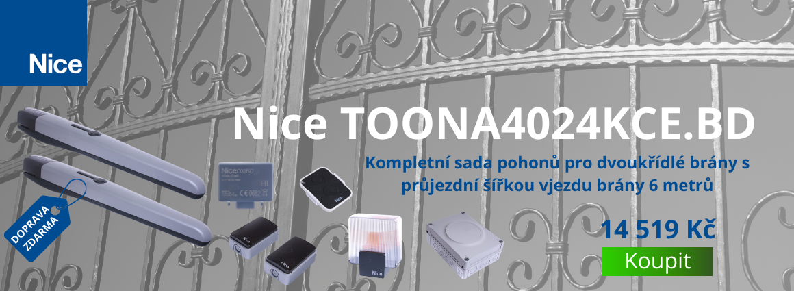 Toona4024, sada pohonů, křídlové brány