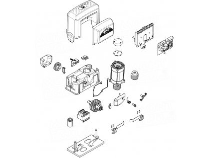 Seznam náhradních dílů pro pohony Came BK-1200P