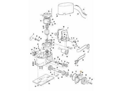 Nice BMFP.45673 vnější příruba, ochranný límec pastorku ROBO