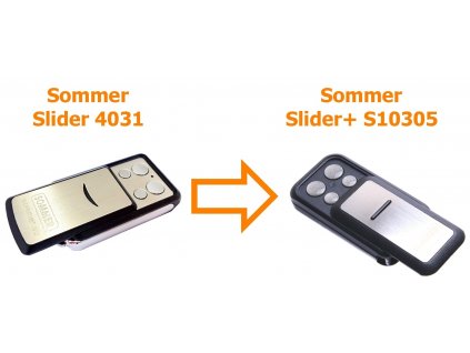 Sommer Slider 4031, výsuvný dálkový ovladač , 868,8 Mhz, 4 kanálový, originální, TX08-868-4