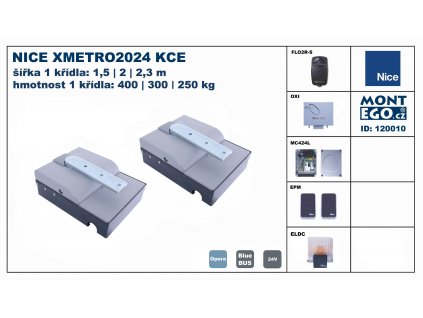 sada podzemních pohonů NICE XMETRO2024 KCE