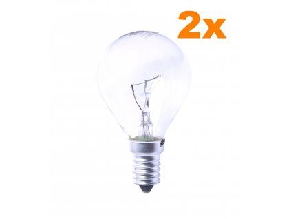 Žárovka L40E14 230V/40W závit E14 do výstražné lampy pohonů vrat a bran, 2ks.