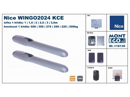 WINGO3524 KCE pohony křídlových vrat WingoKCE 3524