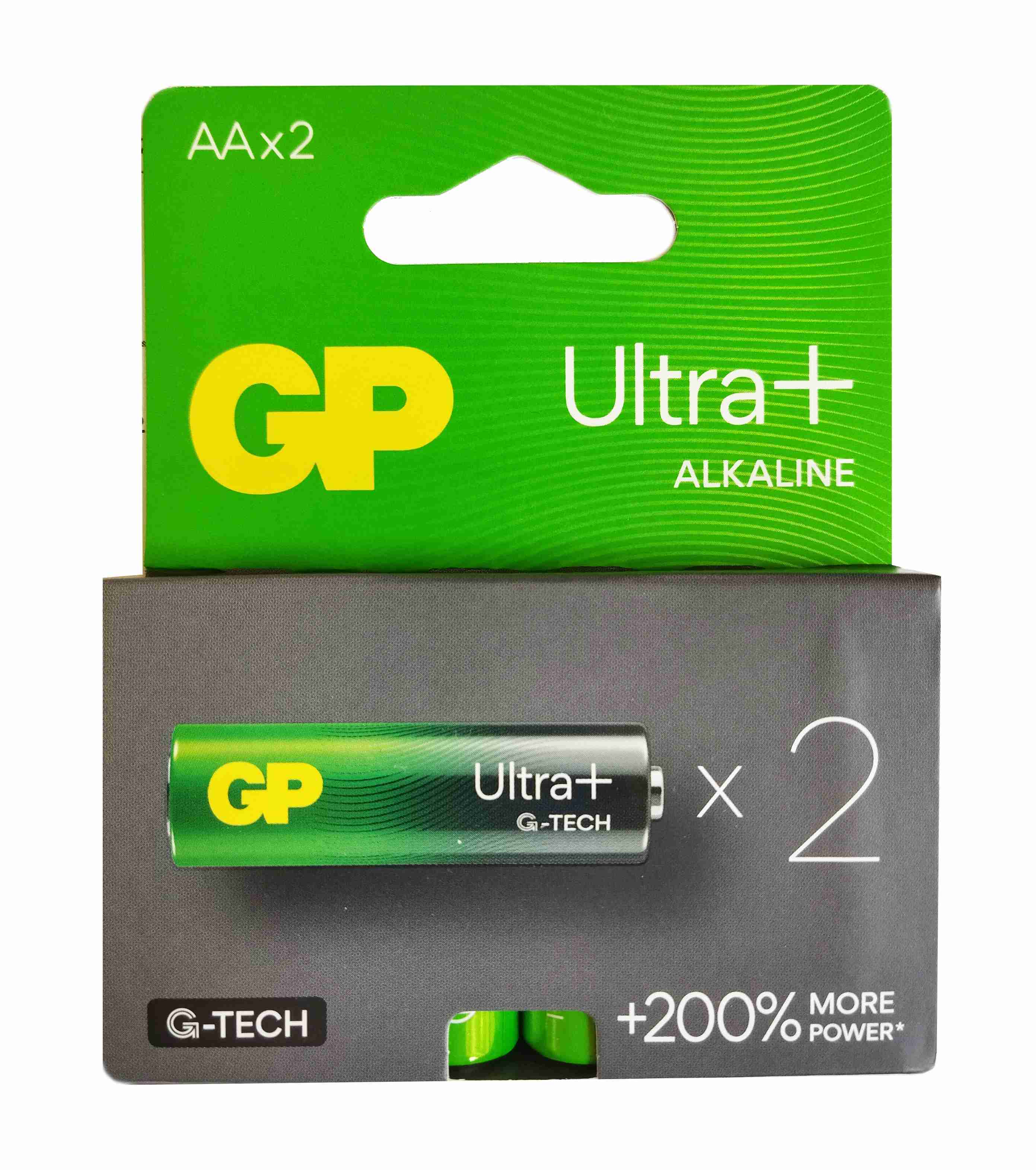 Gold Peak Tužkové baterie GP ULTRA PLUS, velikost AA, LR6, 1,5 V, balení po 2 ks