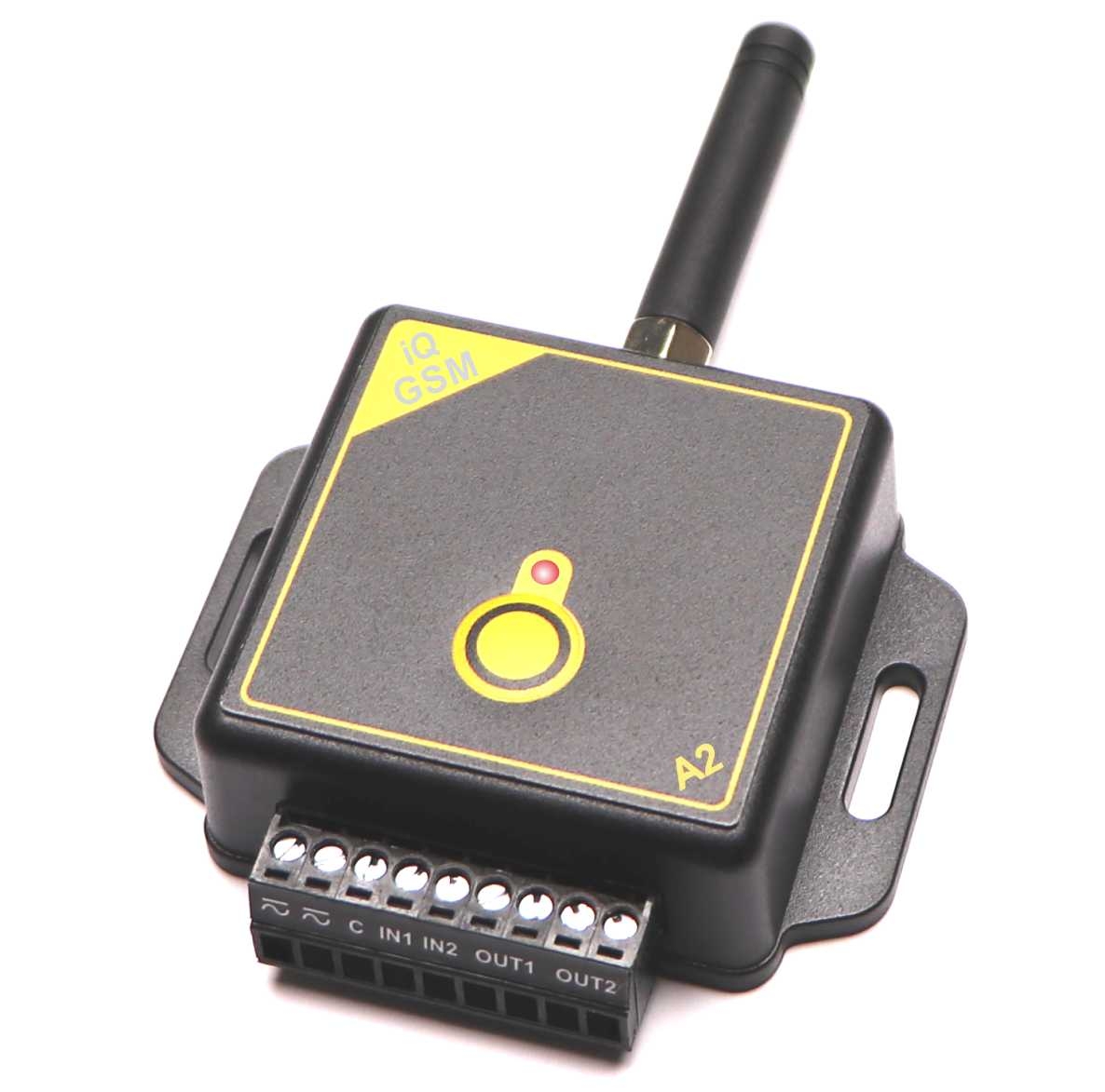 TFE GSM A2 alarm / ovladač se signalizací otevření vrat, brány, závory, 2 vstupy, 2 výstupy