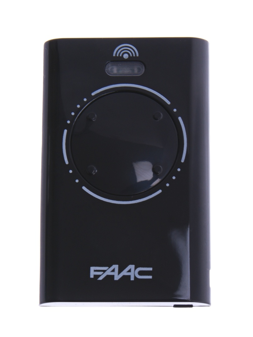 Ovladač FAAC XT4 868 SLH LRB, 4-kanálový dálkový ovládač pro pohony Faac, 868,35 MHz, černý