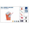 Nice WIDE-S.40.KCE automatická závora do 4m vjezdů