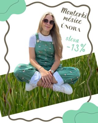 🌿 Monterki měsíce: ÚNOR 🌿 Představujeme Můry ✨ Jemné, ženské, zelenkavé… s drobným potiskem můr, který si zamiluješ na...