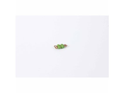 Individual Glass Bead Square Of 2: Green