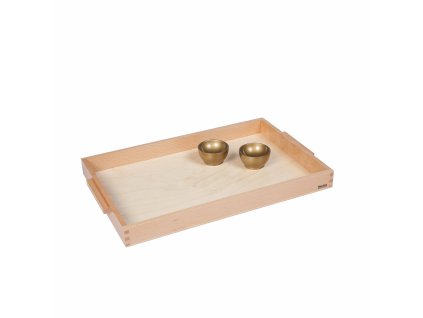 Wooden Tray With 2 Unit Cups