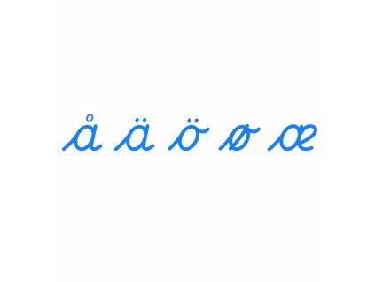 Large Movable Alphabet: Nordic Cursive - Supplement Set