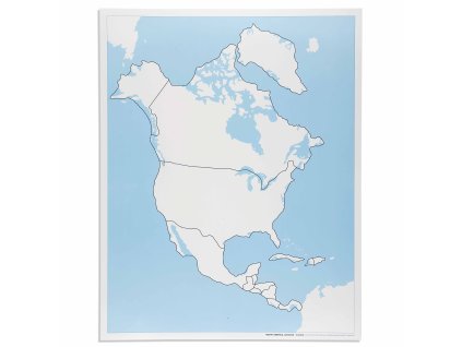 North America Control Map: Unlabeled
