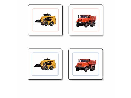 Construction Equipment Matching Cards