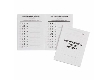 Multiplication Tables Booklet: 2