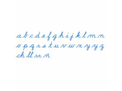 Medium Movable Alphabet: US Cursive - Blue