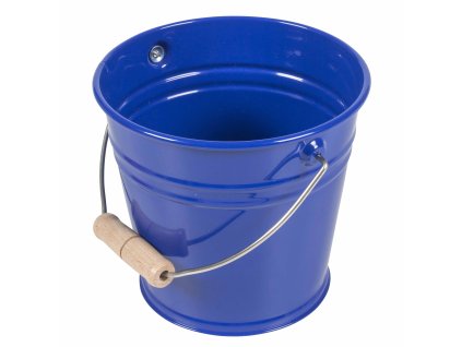 Small Metal Bucket: Blue