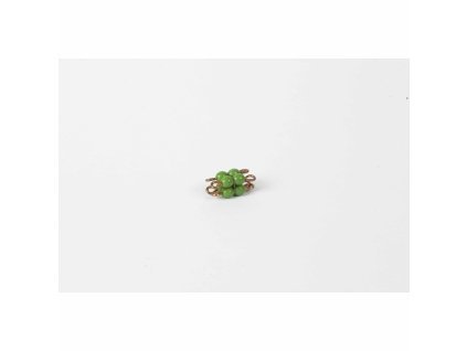 Individual Glass Bead Cube Of 2: Green