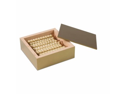 45 Golden Bars Of 10 In Box: Individual Beads Glass