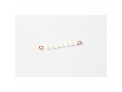 Individual Glass Bead Bar Of 7: White