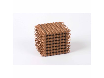 Individual Nylon Bead Cube Of 8: Brown