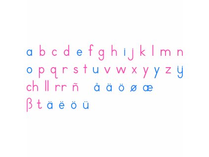 Wooden Movable Alphabet: International Print