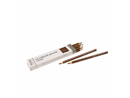 3-Sided Inset Pencils: Brown