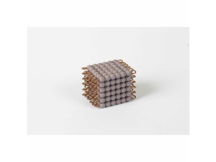 Individual Glass Bead Cube Of 6: Purple