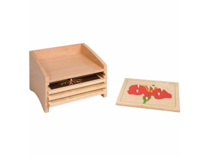 Botany Puzzle Cabinet: Four Compartments