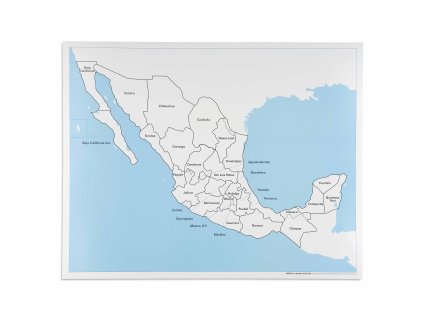Mexico Control Map: Labeled