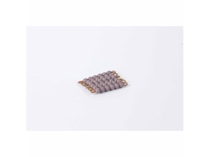 Individual Glass Bead Square Of 6: Purple