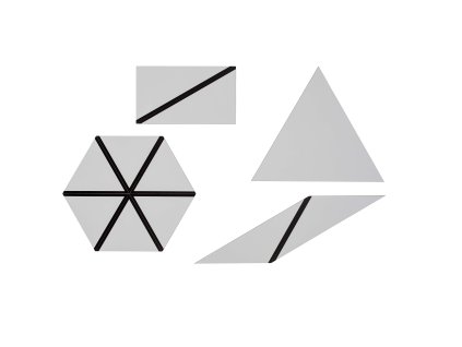 Set Of Gray Constructive Triangles