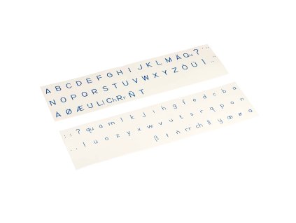Printed Alphabet: International Print - Blue