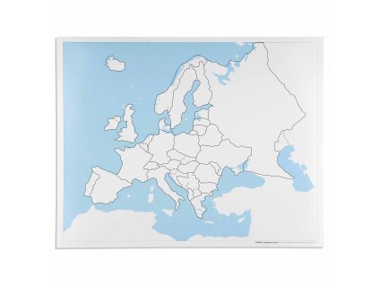Europe Control Map: Unlabeled