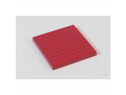 Hierarchy Of Number: Red Tablet 50 X 50 X 5 Mm