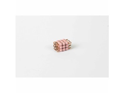 Individual Glass Bead Cube Of 3: Pink