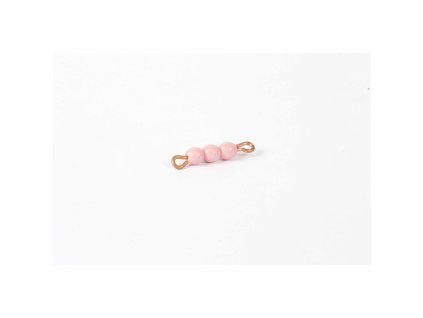 Individual Glass Bead Bar Of 3: Pink