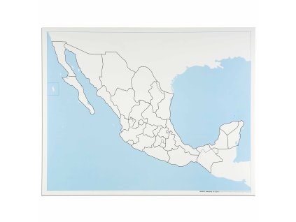 Mexico Control Map: Unlabeled