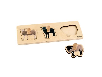 Toddler Puzzle: 3 Sheep