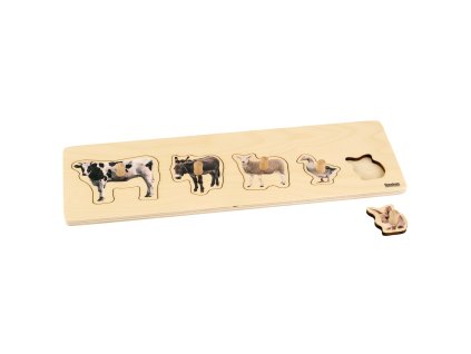 Toddler Puzzle: 5 Farm Animals
