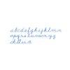 Medium Movable Alphabet: US Cursive - Blue