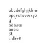 Small Movable Alphabet: International Print - Black