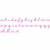 Medium Movable Alphabet: US Cursive - Red