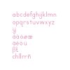 Small Movable Alphabet: International Print - Red